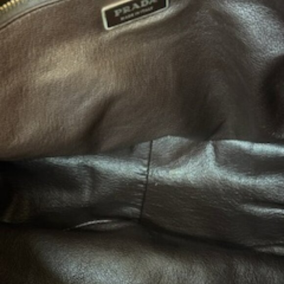 Prada Suede brown with alligator straps, messenger, shoulder bag, vintage - Picture 12 of 16